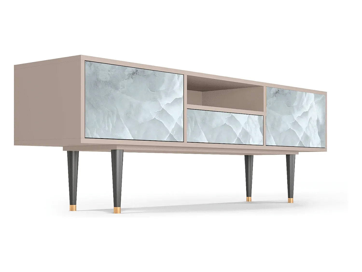 Móvel De Tv* Mueble de TV - 170х59х41 cm - T6 - The Onyx, Latte Bege
