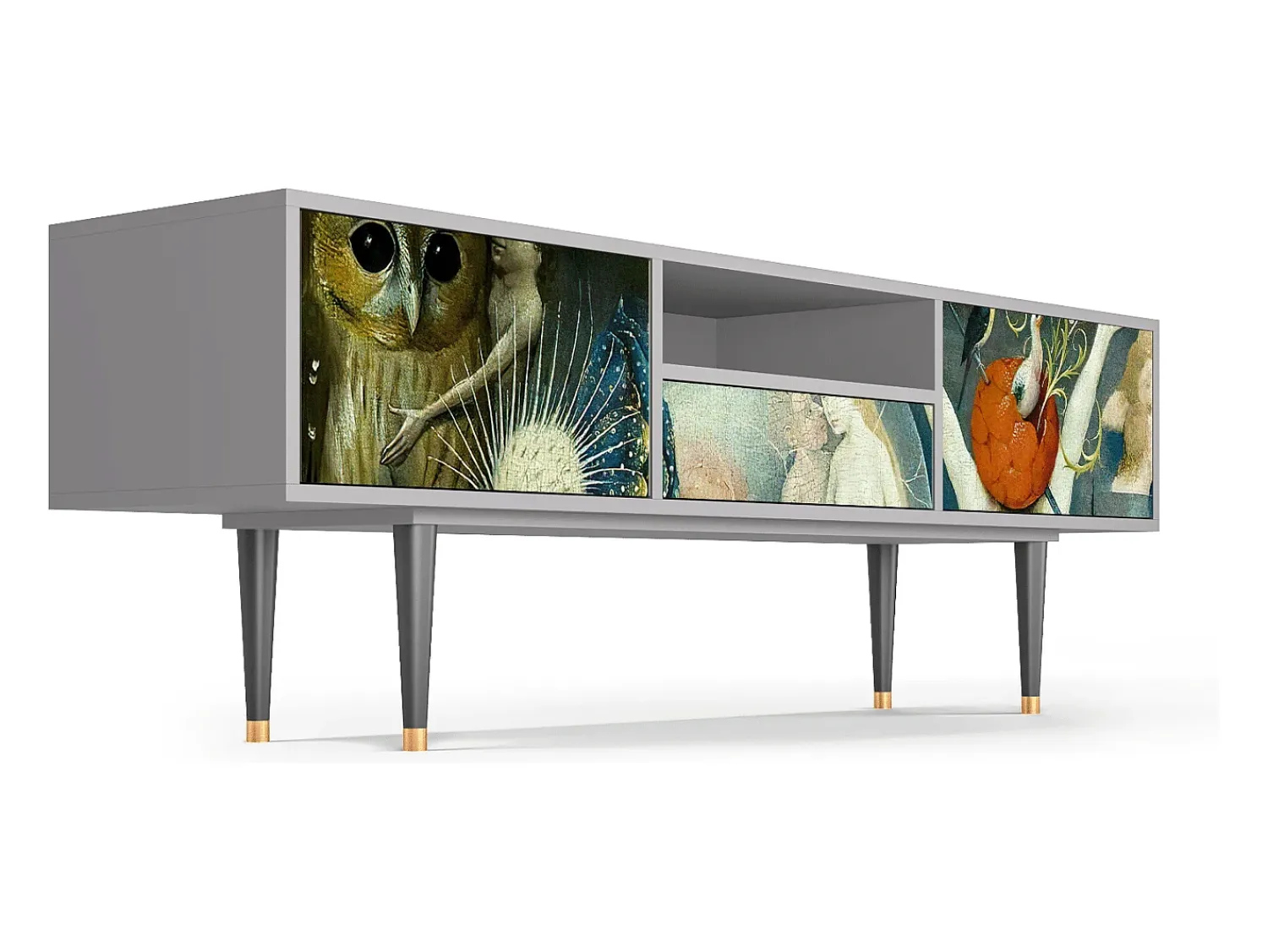 Mueble de TV - 170х59х41 cm - T6 - The Garden Of by Bosch, Cinza^ Móvel De Tv