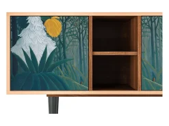 Mueble de TV - 150х69х41 cm - T5 - The Repast of the Lion, Nogueira Castanho