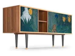 Mueble de TV - 150х69х41 cm - T5 - The Repast of the Lion, Nogueira Castanho