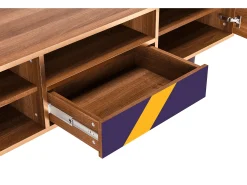 Móvel De Tv* Mueble de TV - 170х59х41 cm - T6 - The Brightest Way, Nogueira Castanho