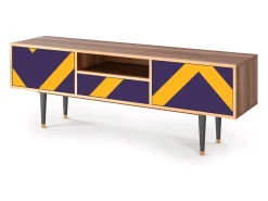 Móvel De Tv* Mueble de TV - 170х59х41 cm - T6 - The Brightest Way, Nogueira Castanho