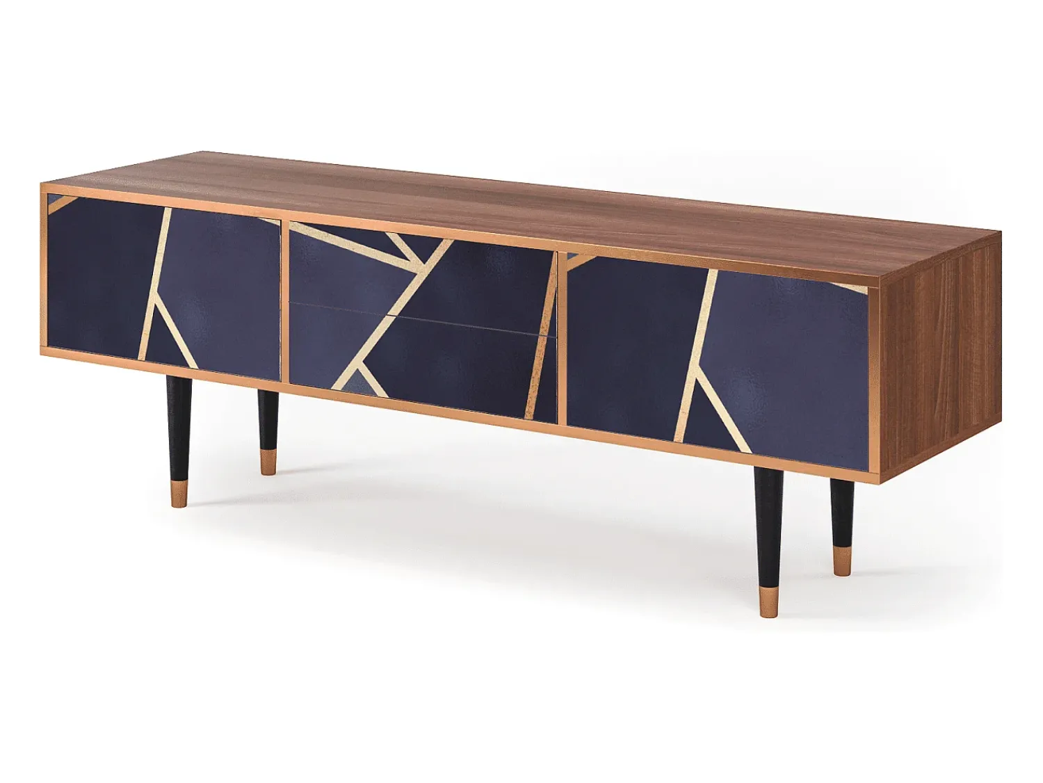 Hot Mueble de TV - 170х59х48 cm - T4 - The Amethyst, Nogueira Castanho