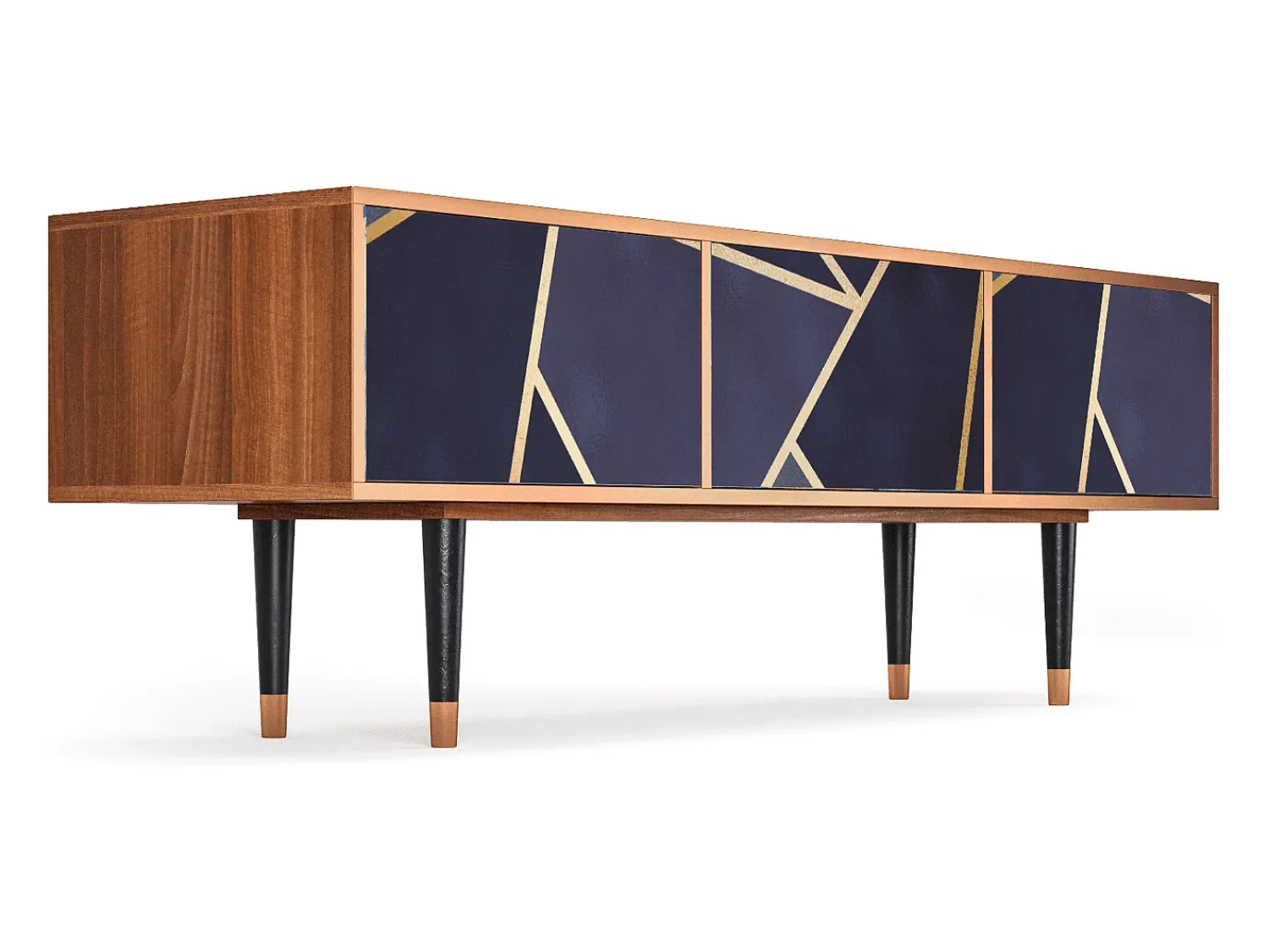 Hot Mueble de TV - 170х59х48 cm - T4 - The Amethyst, Nogueira Castanho