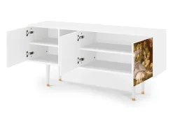 Móvel De Tv| Mueble de TV - 150х69х41 cm - T5 - The Creation of Adam, Branco Bege