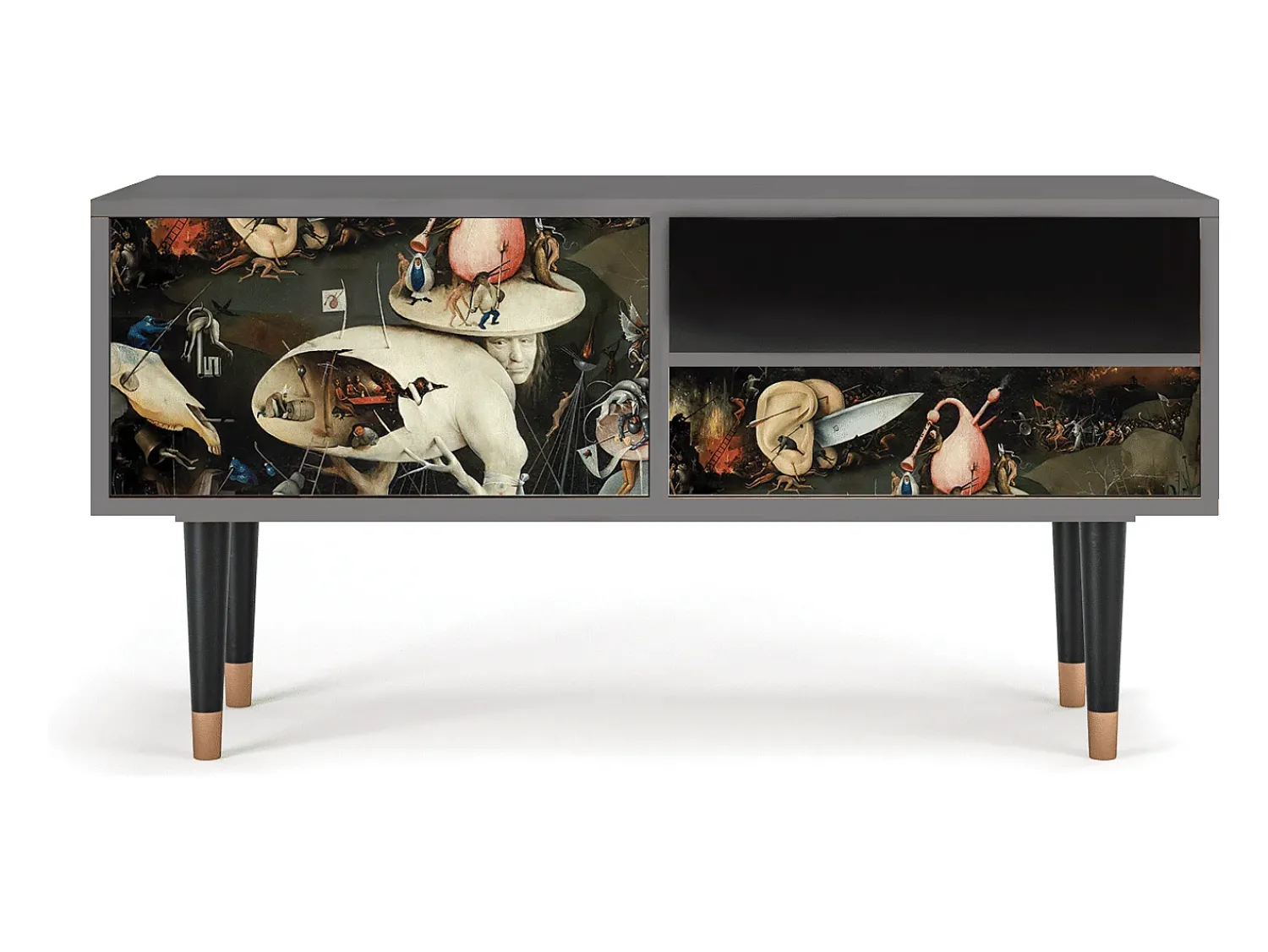 Móvel De Tv* Mueble de TV - 115х59х48 cm - T3 - The Garden 2, Areia Bege