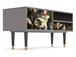 Mueble de TV - 115х59х48 cm - T3 - The Garden 2, Cinza^ Móvel De Tv