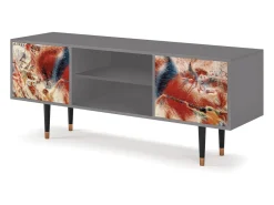 Mueble de TV - 170х69х48 cm - T2 - The City Rises, Cinza^ Móvel De Tv
