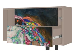 Móvel De Tv| Mueble de TV - 170х69х48 cm - T1 - The Maiden by Klimt, Latte Bege