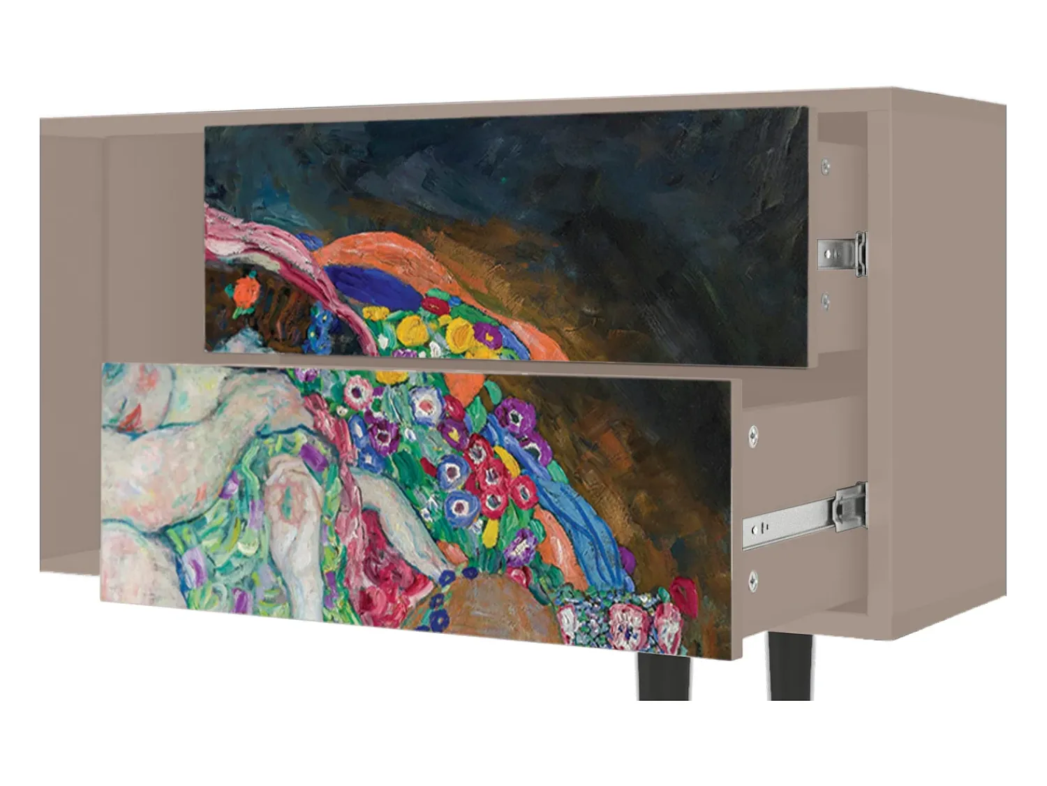 Móvel De Tv| Mueble de TV - 170х69х48 cm - T1 - The Maiden by Klimt, Latte Bege