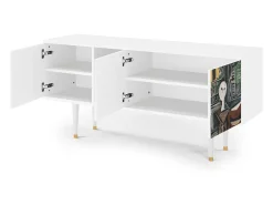 Móvel De Tv* Mueble de TV - 150х69х41 cm - T5 - The Studio , Branco Bege