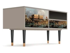 Móvel De Tv* Mueble de TV - 115х59х48 cm - T3 - The Bucintoro, Areia Bege