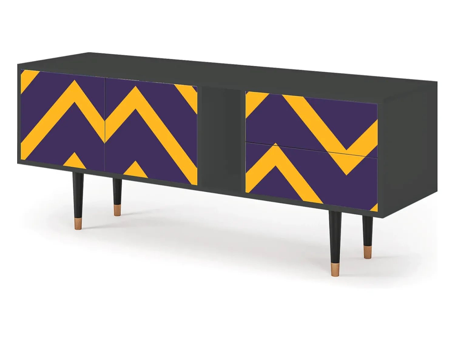Mueble de TV - 170х69х48 cm - T1 - The Brightest Way, Antracite^ Móvel De Tv