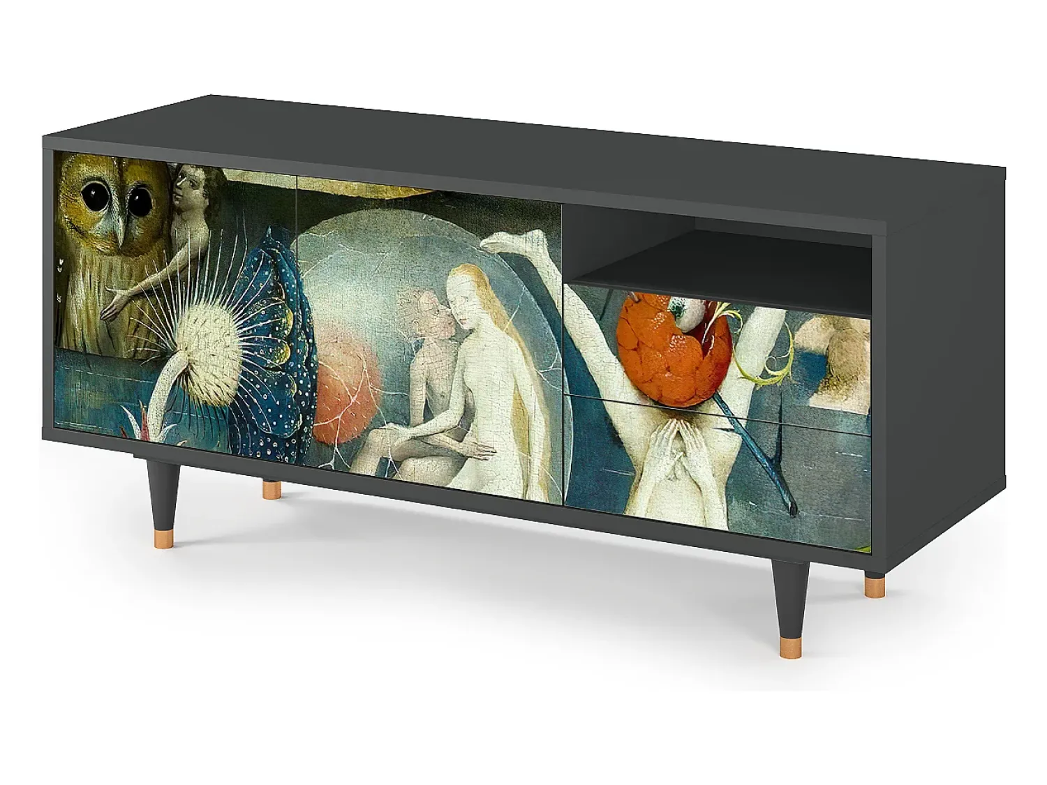 Mueble de TV - 125х56х41 cm - T7 - The Garden Of by Bosch, Antracite^ Móvel De Tv