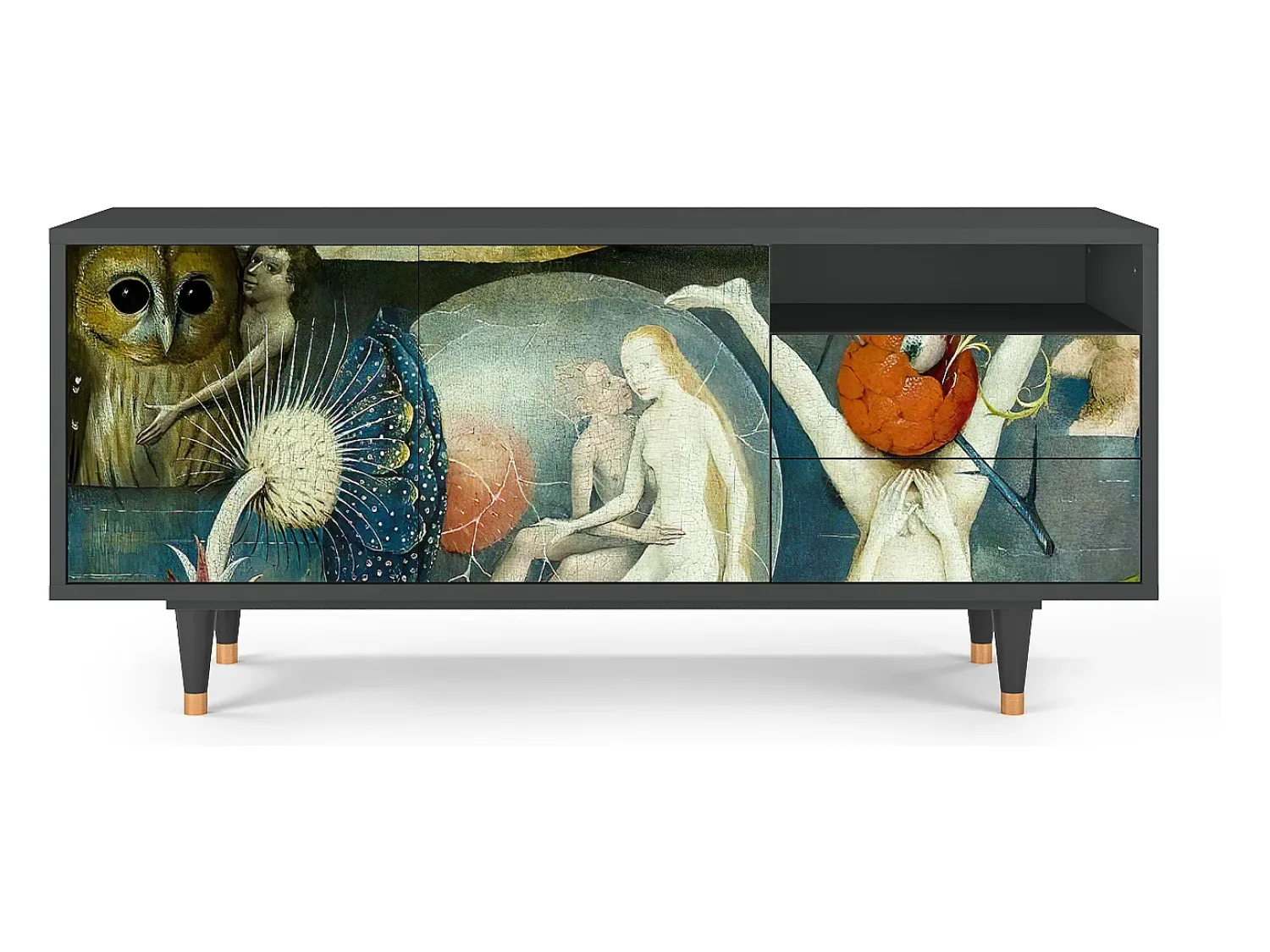 Mueble de TV - 125х56х41 cm - T7 - The Garden Of by Bosch, Antracite^ Móvel De Tv
