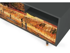 Mueble de TV - 125х56х41 cm - T7 - The Banks, Antracite^ Móvel De Tv