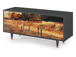 Mueble de TV - 125х56х41 cm - T7 - The Banks, Antracite^ Móvel De Tv