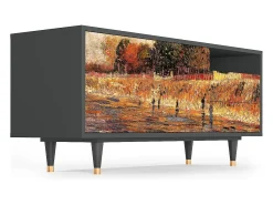 Mueble de TV - 125х56х41 cm - T7 - The Banks, Antracite^ Móvel De Tv