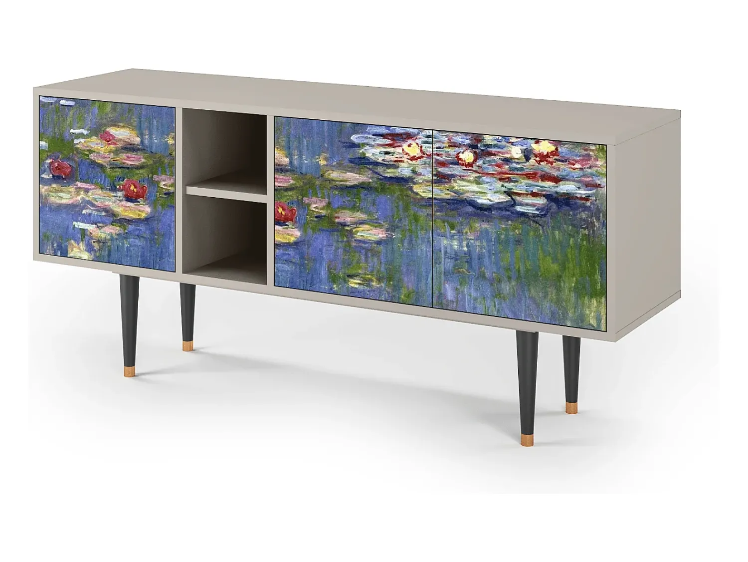 Móvel De Tv* Mueble de TV - 150х69х41 cm - T5 - The water lily pond , Areia Bege
