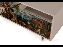 Móvel De Tv| Mueble de TV - 125х56х41 cm - T7 - The Fall, Latte Bege