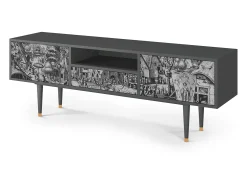 Best Mueble de TV - 170х59х41 cm - T6 - The Festival of Saint, Antracite Cinza antracite