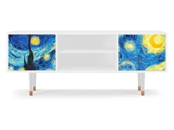 Móvel De Tv| Mueble de TV - 170х69х48 cm - T2 - The Starry Night , Branco Bege