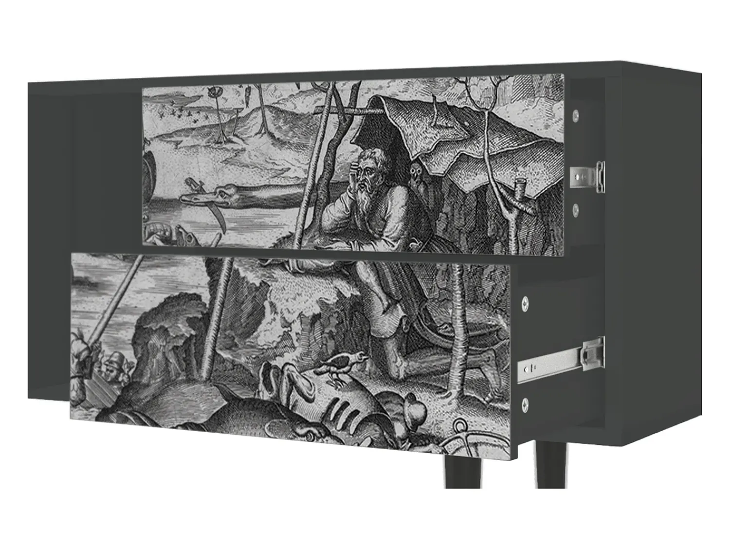 Mueble de TV - 170х69х48 cm - T1 - The Temptation, Antracite^ Móvel De Tv