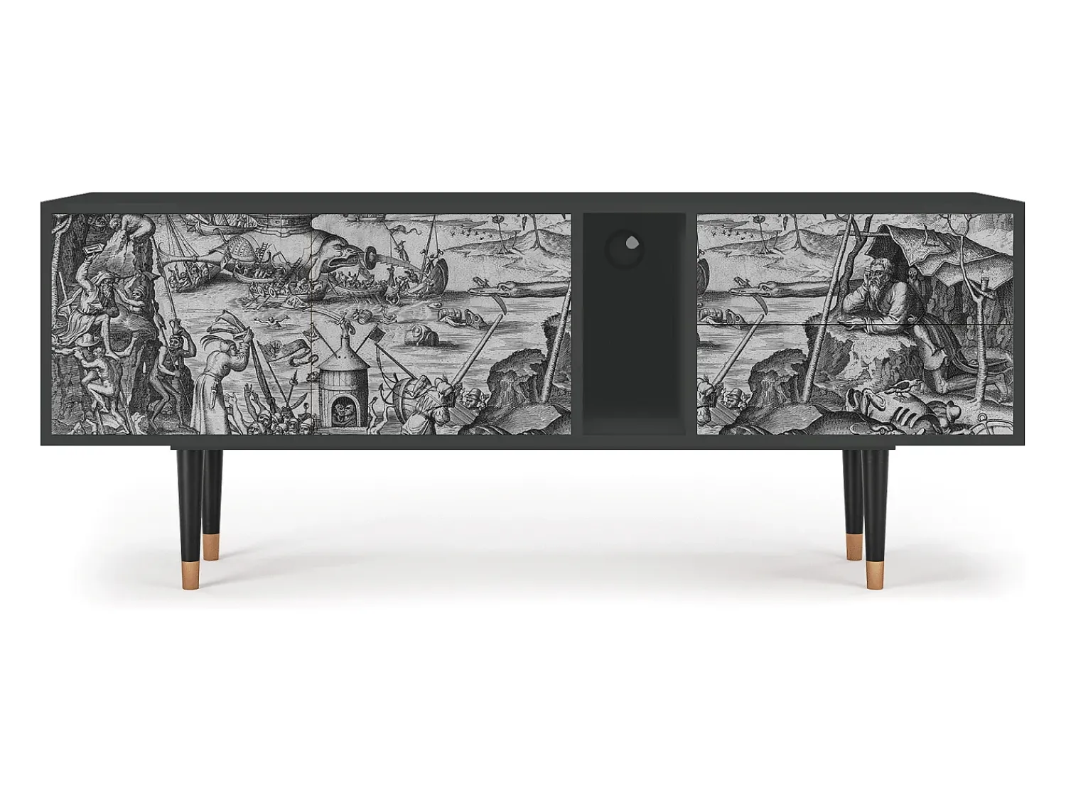 Mueble de TV - 170х69х48 cm - T1 - The Temptation, Antracite^ Móvel De Tv