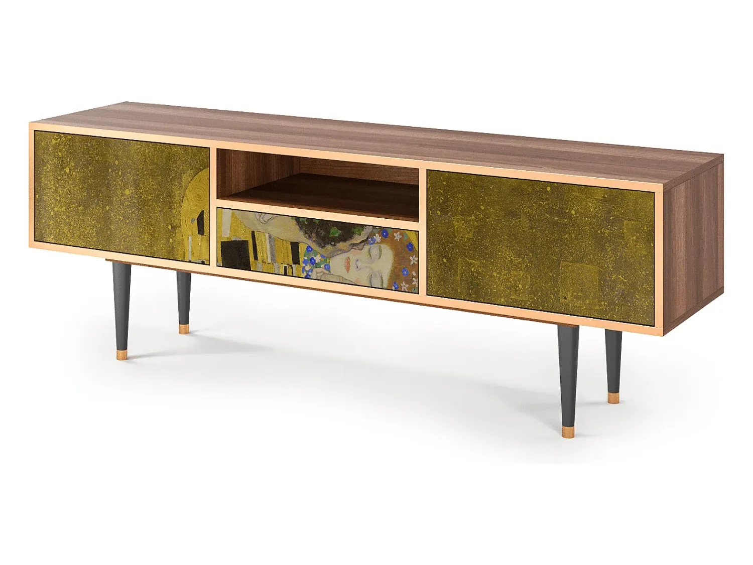 Sale Mueble de TV - 170х59х41 cm - T6 - The Kiss by Klimt , Nogueira Castanho