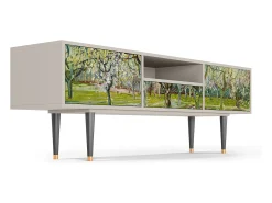 Móvel De Tv* Mueble de TV - 170х59х41 cm - T6 - The Branco Orchard, Areia Bege