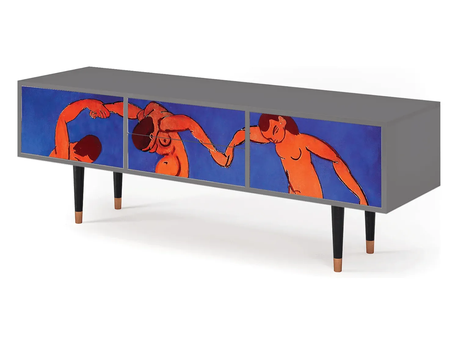Outlet Mueble de TV - 170х59х48 cm - T4 - The Dance by Matisse , Cinza Cinzento