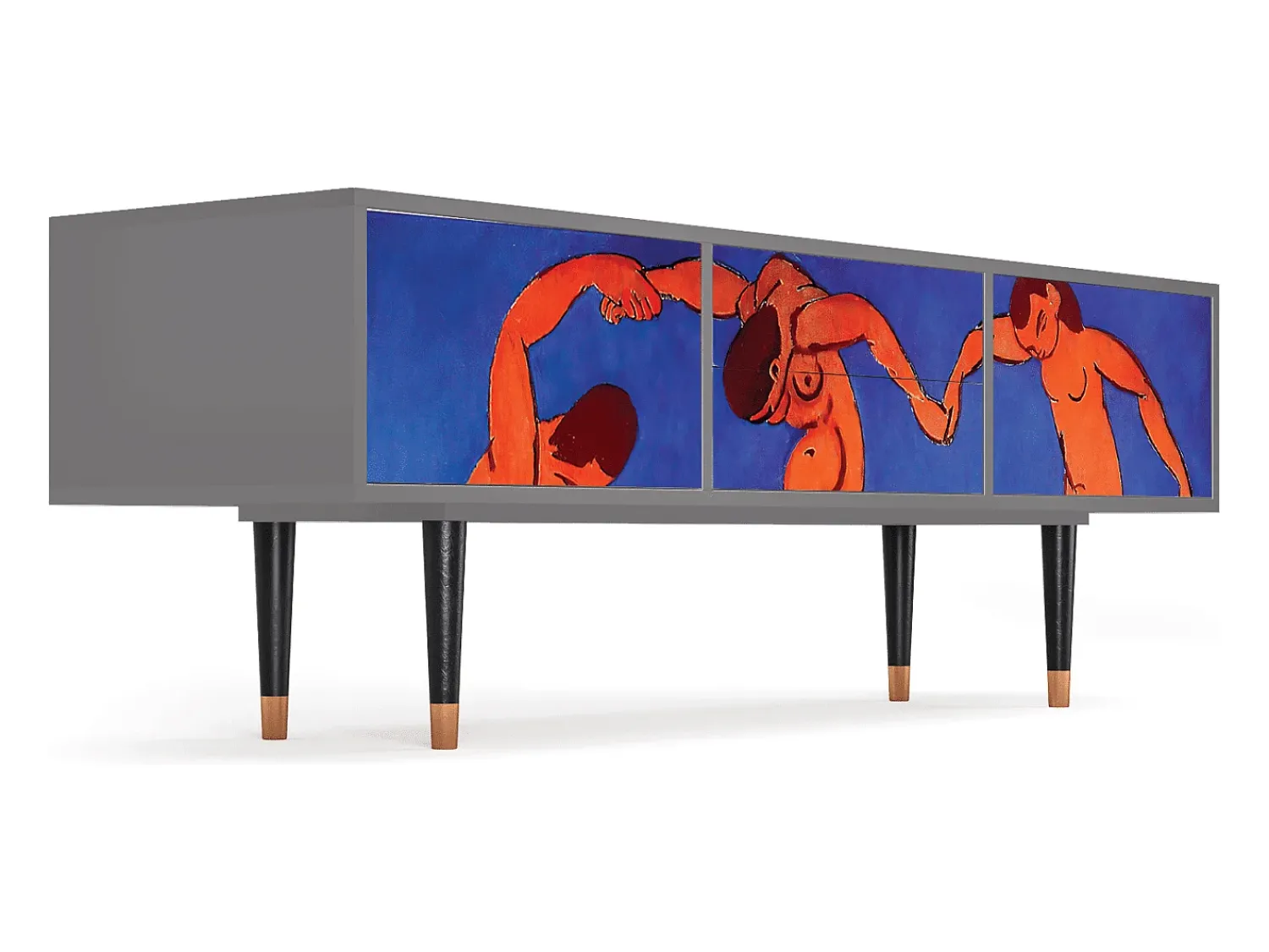 Outlet Mueble de TV - 170х59х48 cm - T4 - The Dance by Matisse , Cinza Cinzento