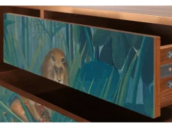 Móvel De Tv| Mueble de TV - 170х59х48 cm - T4 - The Repast of the Lion, Nogueira Castanho