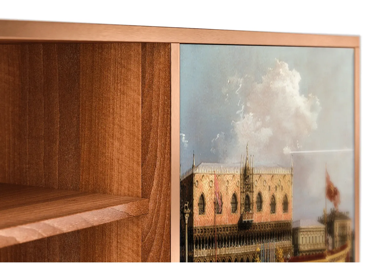 Outlet Mueble de TV - 170х69х48 cm - T2 - The Bucintoro, Nogueira Castanho