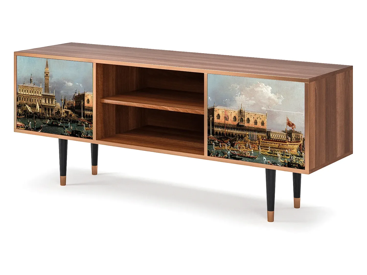 Outlet Mueble de TV - 170х69х48 cm - T2 - The Bucintoro, Nogueira Castanho