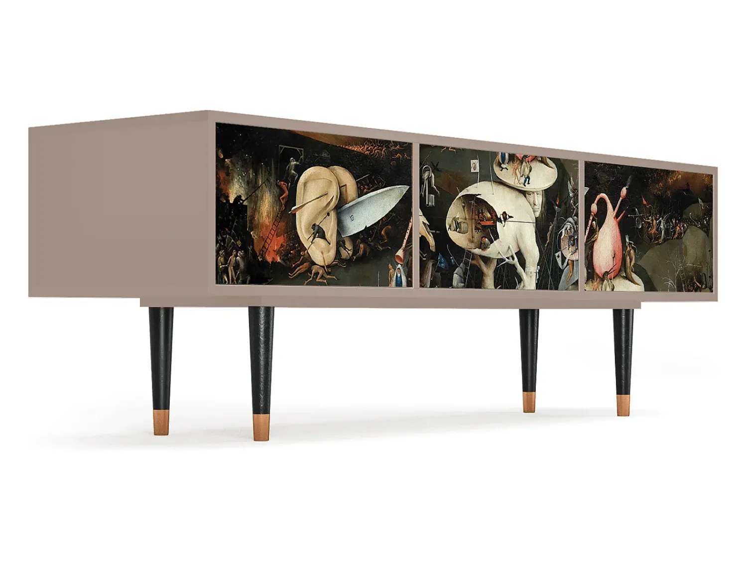 Móvel De Tv* Mueble de TV - 170х59х48 cm - T4 - The Garden 2, Latte Bege