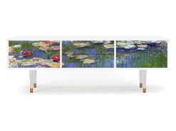 Móvel De Tv* Mueble de TV - 170х59х48 cm - T4 - The water lily pond , Branco Bege