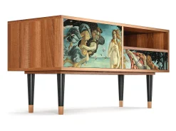 Móvel De Tv| Mueble de TV - 115х59х48 cm - T3 - The Birth of Venus, Nogueira Castanho