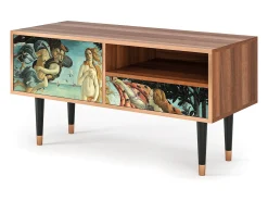 Móvel De Tv| Mueble de TV - 115х59х48 cm - T3 - The Birth of Venus, Nogueira Castanho