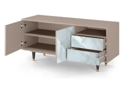 Móvel De Tv* Mueble de TV - 125х56х41 cm - T7 - The Onyx, Latte Bege