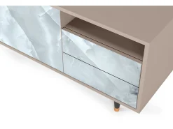 Móvel De Tv* Mueble de TV - 125х56х41 cm - T7 - The Onyx, Latte Bege