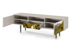 Móvel De Tv* Mueble de TV - 170х59х41 cm - T6 - The Heart of the Andes , Areia Bege