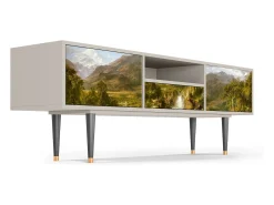 Móvel De Tv* Mueble de TV - 170х59х41 cm - T6 - The Heart of the Andes , Areia Bege