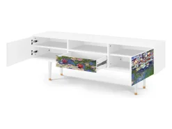 Mueble de TV - 170х59х41 cm - T6 - The water lily pond , Branco^ Móvel De Tv