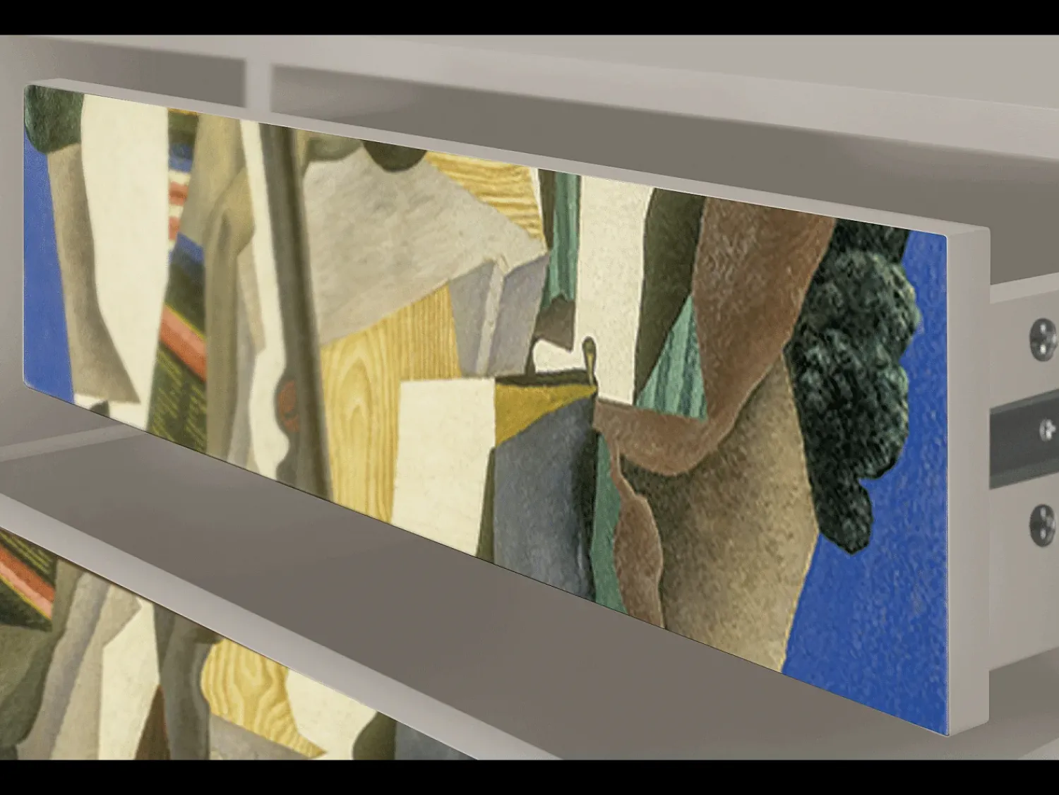 Mueble de TV - 170х59х48 cm - T4 - The Cubist Paintings , Areia^ Móvel De Tv
