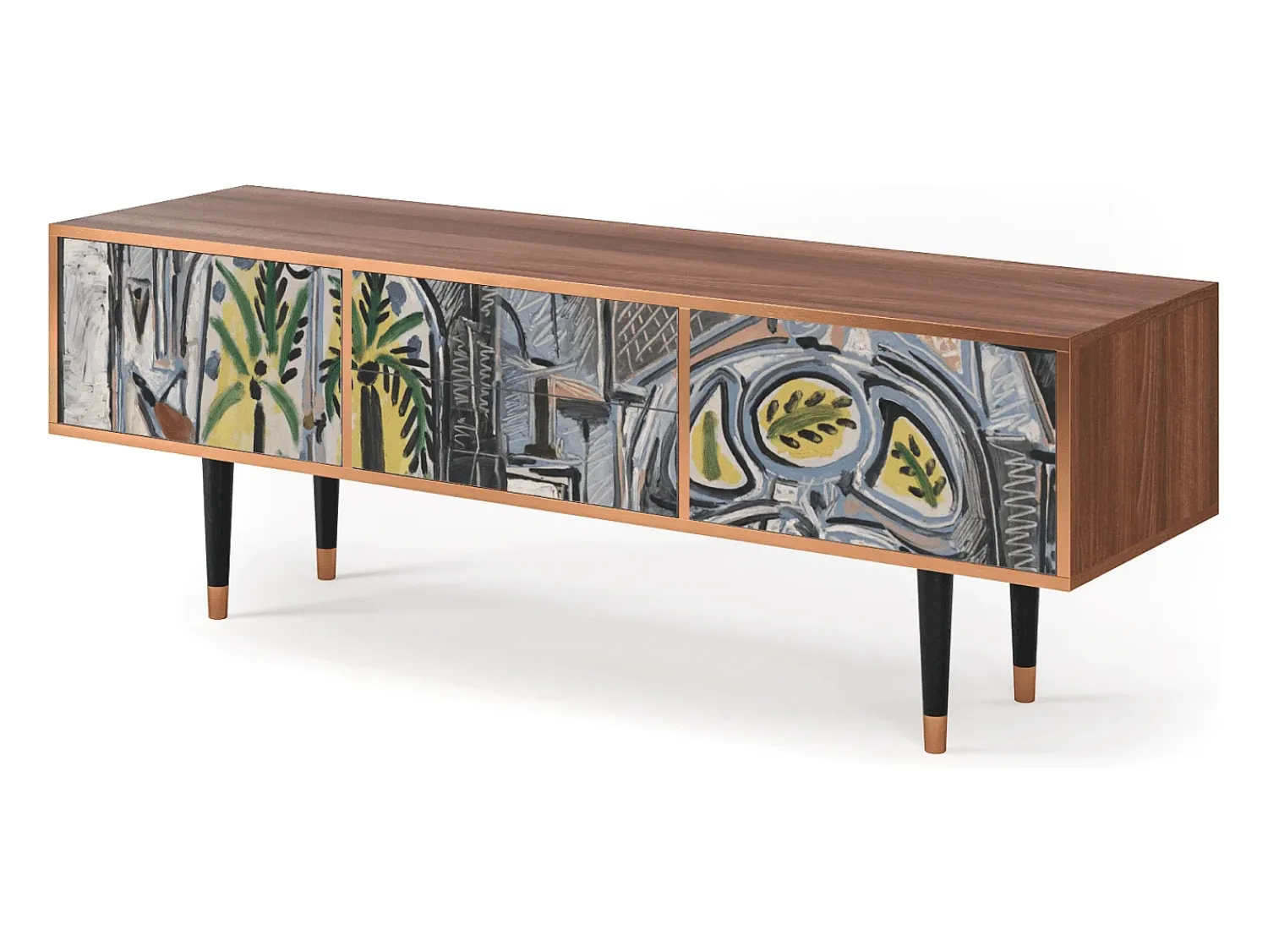 Online Mueble de TV - 170х59х48 cm - T4 - The Studio , Nogueira Castanho