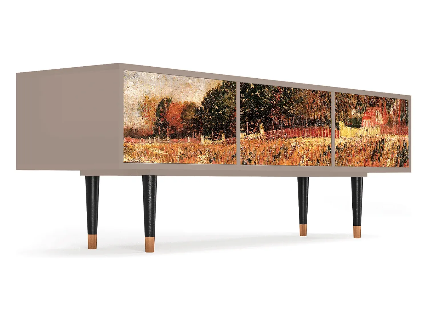 Clearance Mueble de TV - 170х59х48 cm - T4 - The Banks, Latte Bege