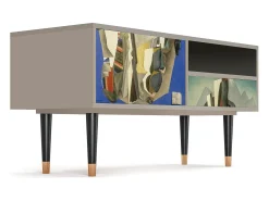 Sale Mueble de TV - 115х59х48 cm - T3 - The Cubist Paintings , Areia Bege