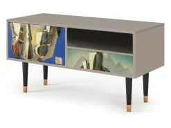 Sale Mueble de TV - 115х59х48 cm - T3 - The Cubist Paintings , Areia Bege