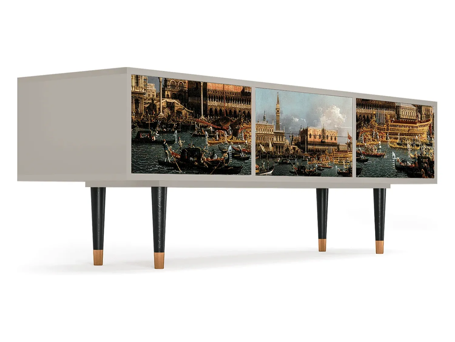 Móvel De Tv* Mueble de TV - 170х59х48 cm - T4 - The Bucintoro, Areia Bege